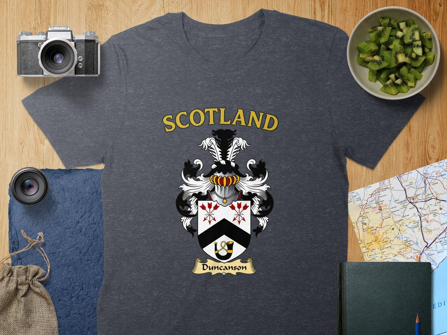 Duncanson Family Crest Scotland Heraldry T-Shirt - Celtic Ancestry Gifts