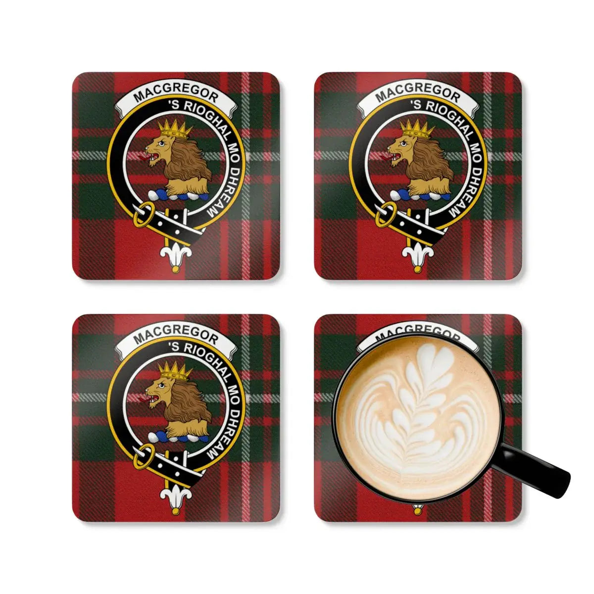 MacGregor Clan Tartan Coasters Set of Four Product
