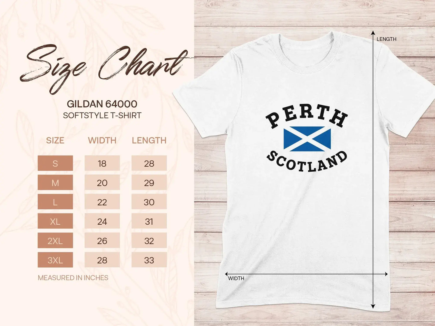 Perth Scotland Graphic Print Softstyle T-shirt product