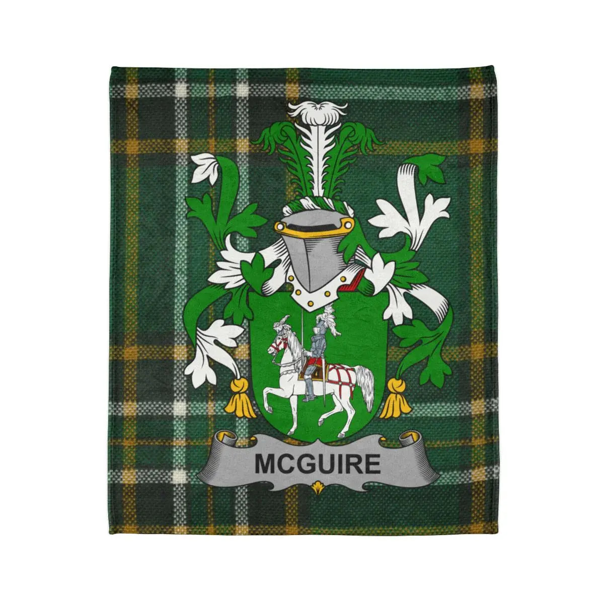 McGuire Green Crest Plaid Blanket product