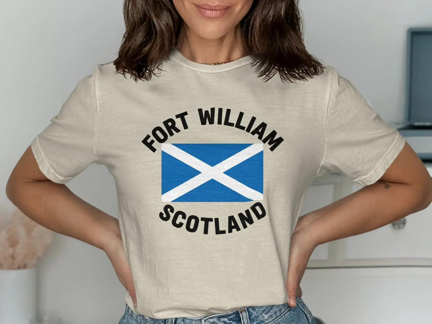 Fort William Scotland Flag Print T-shirt product