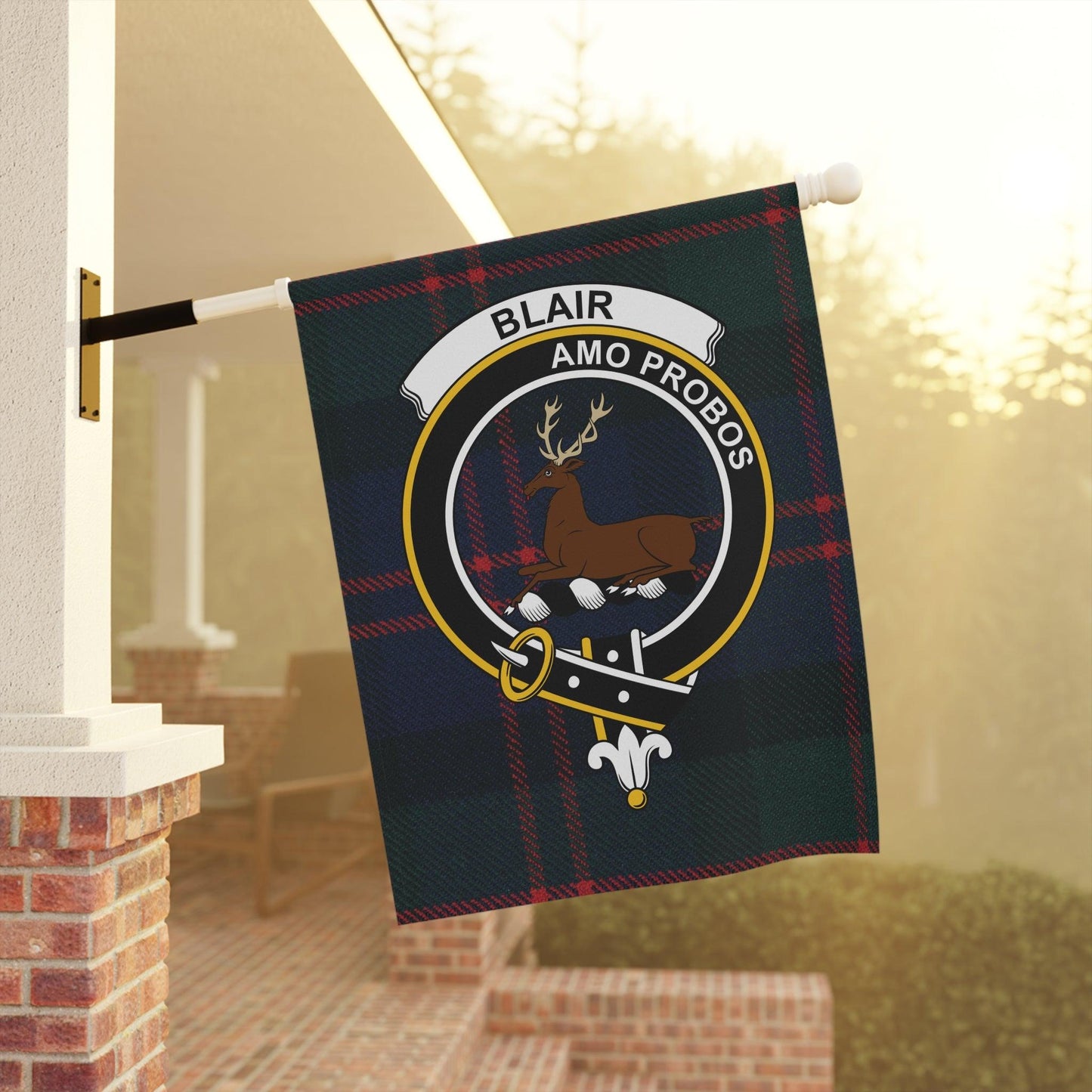 Blair Clan Scottish Tartan Garden Flag