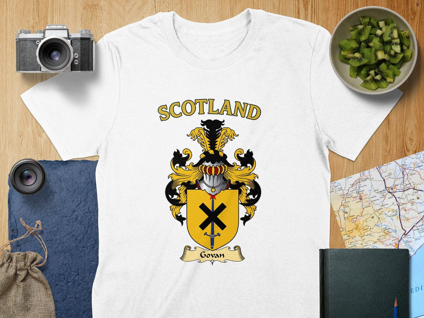 Scotland Govan Crest Design White T-shirt product type