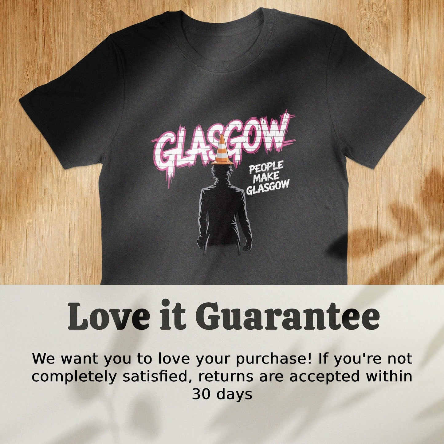 Glasgow People Make Glasgow Silhouette Art T-Shirt - Celtic Ancestry Gifts