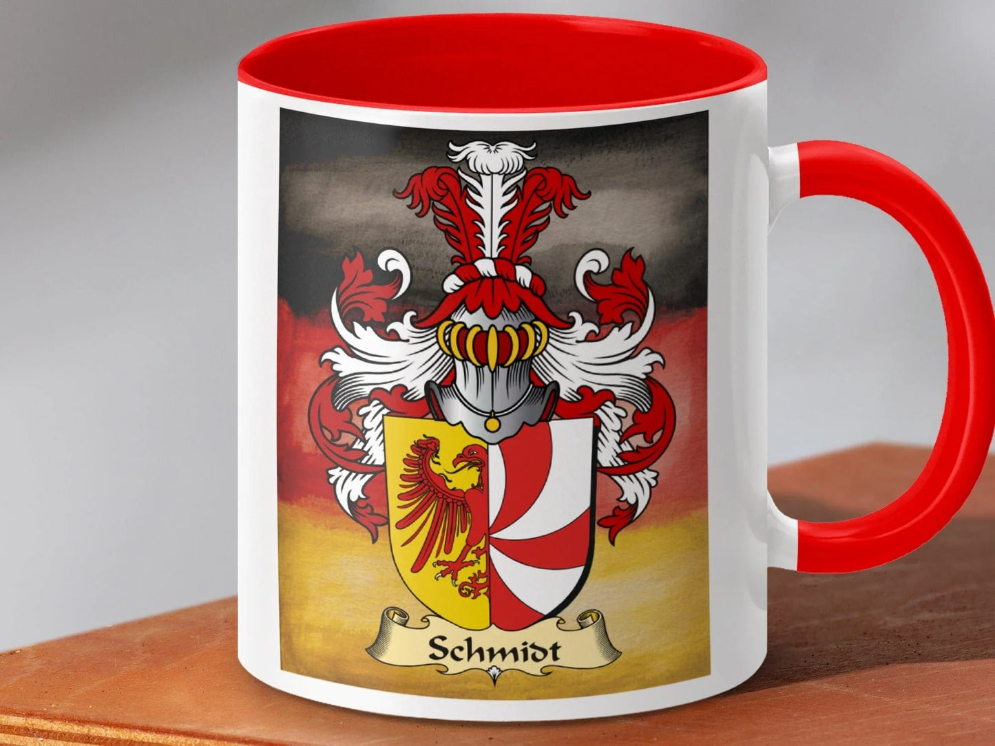 Schmidt Family Crest German Eagle Mug product type
