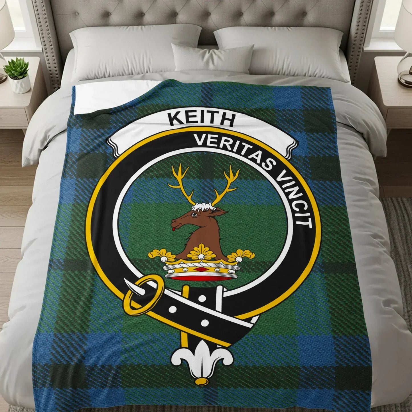 Keith Veritas Vincit Plaid Blanket Scottish Heritage product type