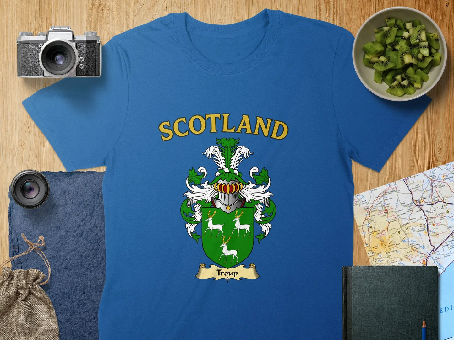 Scotland Troup Family Crest Shield Graphic T-Shirt product