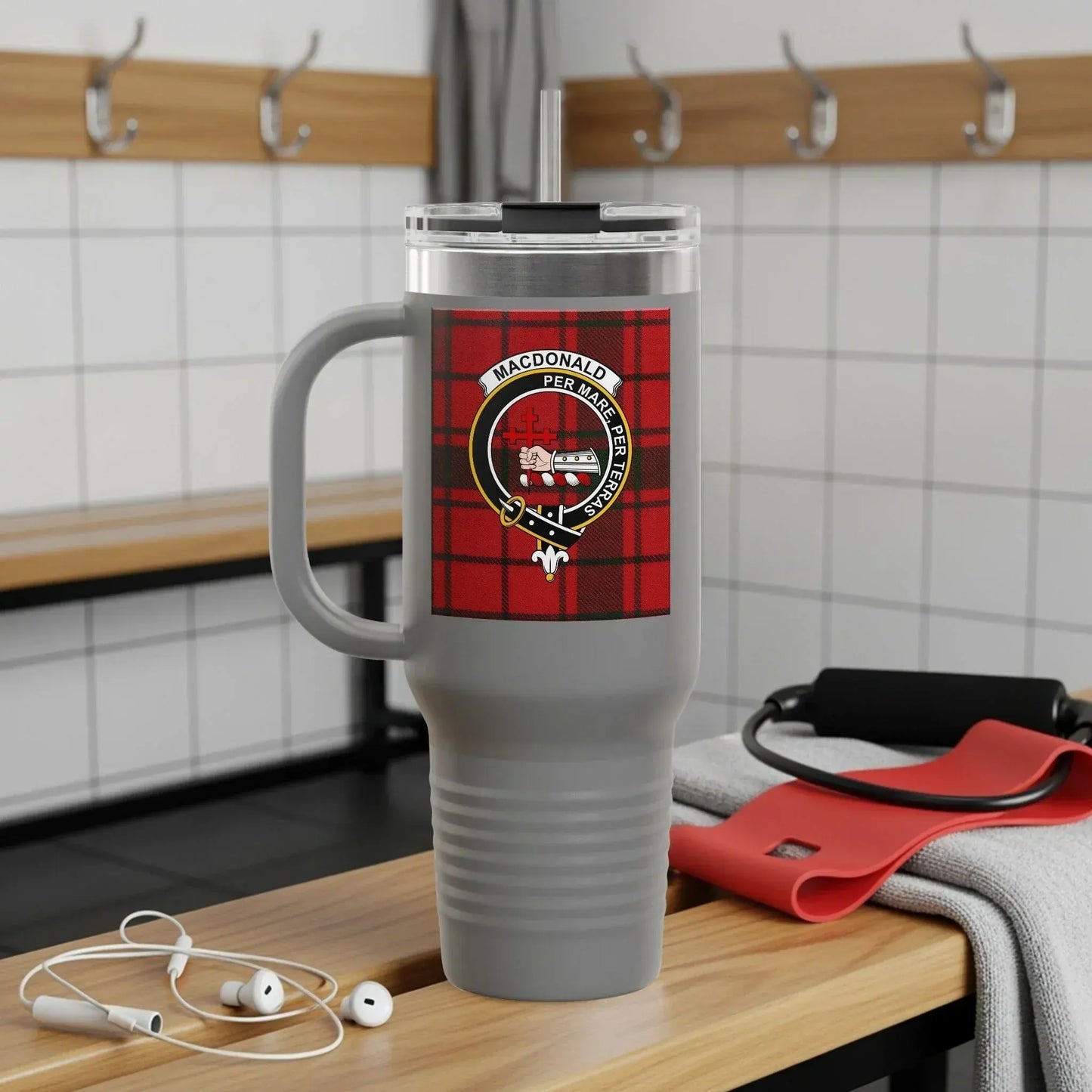 Macdonald Per Mare Per Terras Plaid Tumbler product