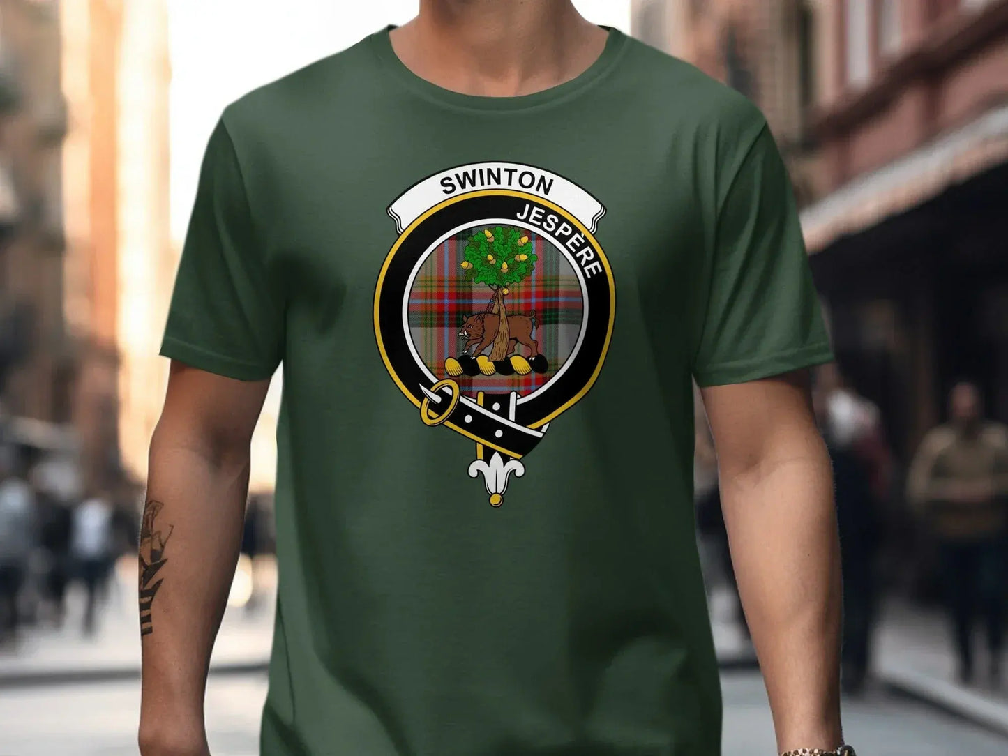 Swinton Tartan Emblem Graphic Tee product
