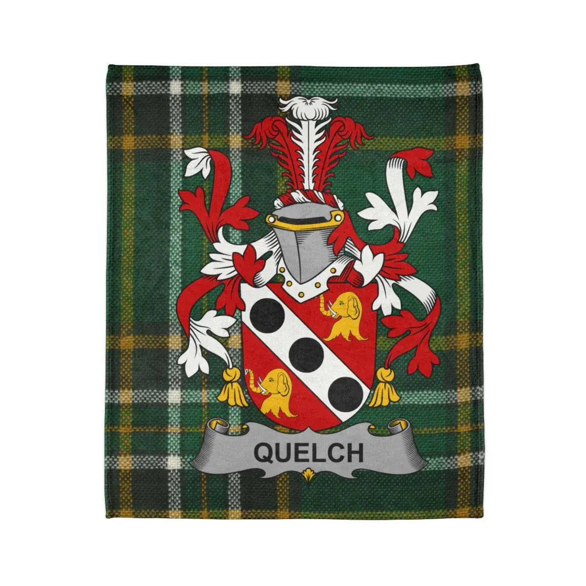 Quelch Tartan Plaid Family Crest Blanket product