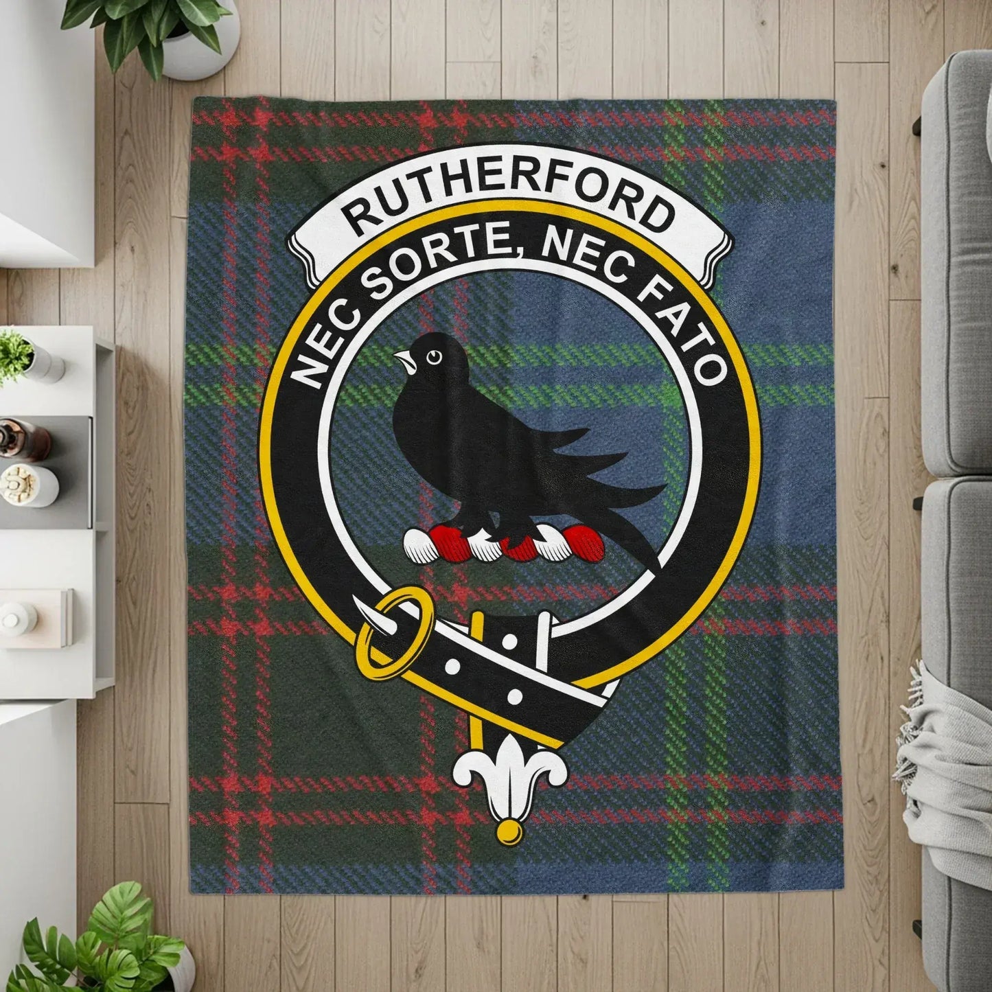 Rutherford Tartan Plaid Design Blanket product