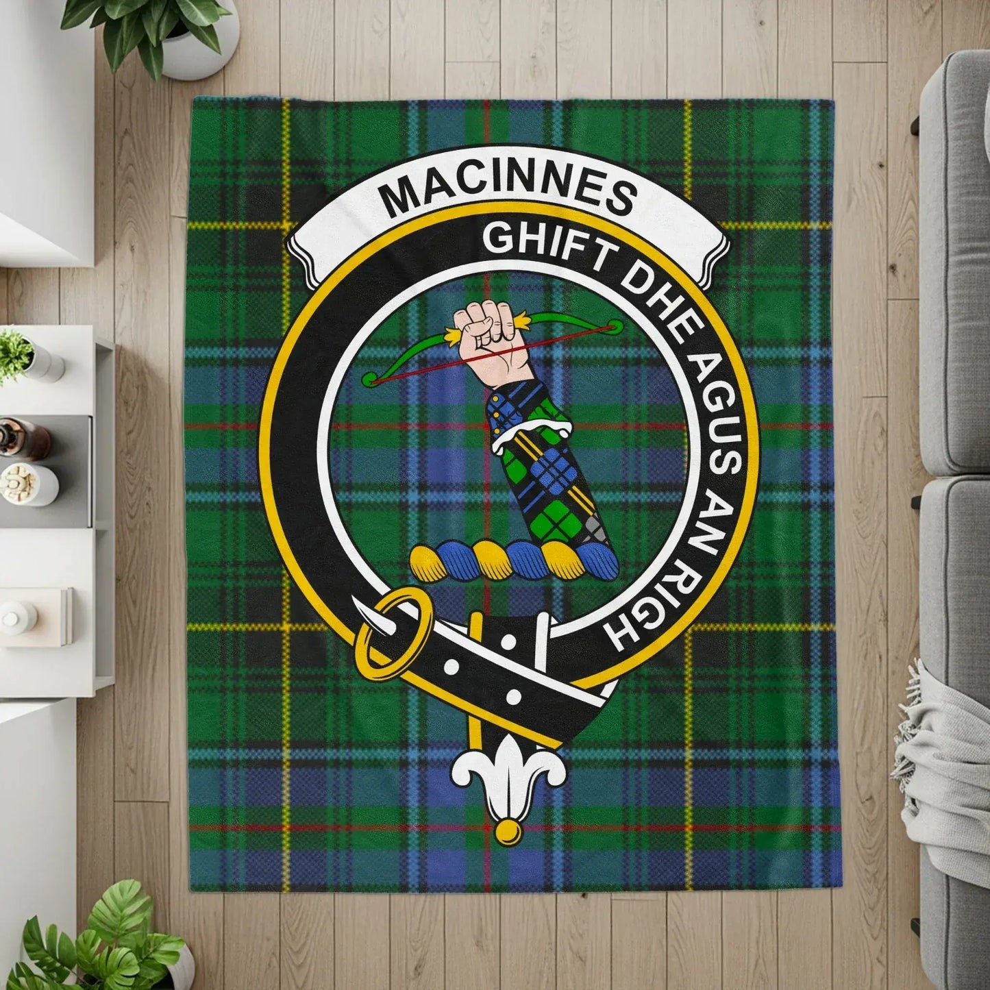 MacInnes Clan Tartan Rug Scottish Heritage Home Decor product