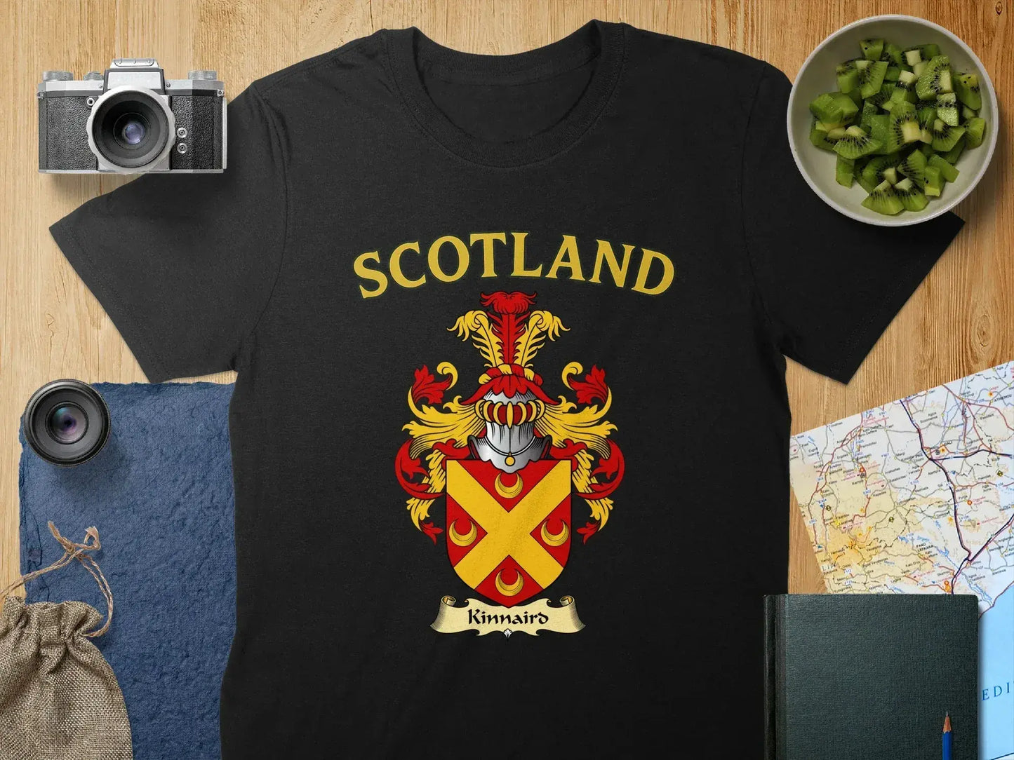 Scotland Kimaird Family Crest Novelty T-shirt product type