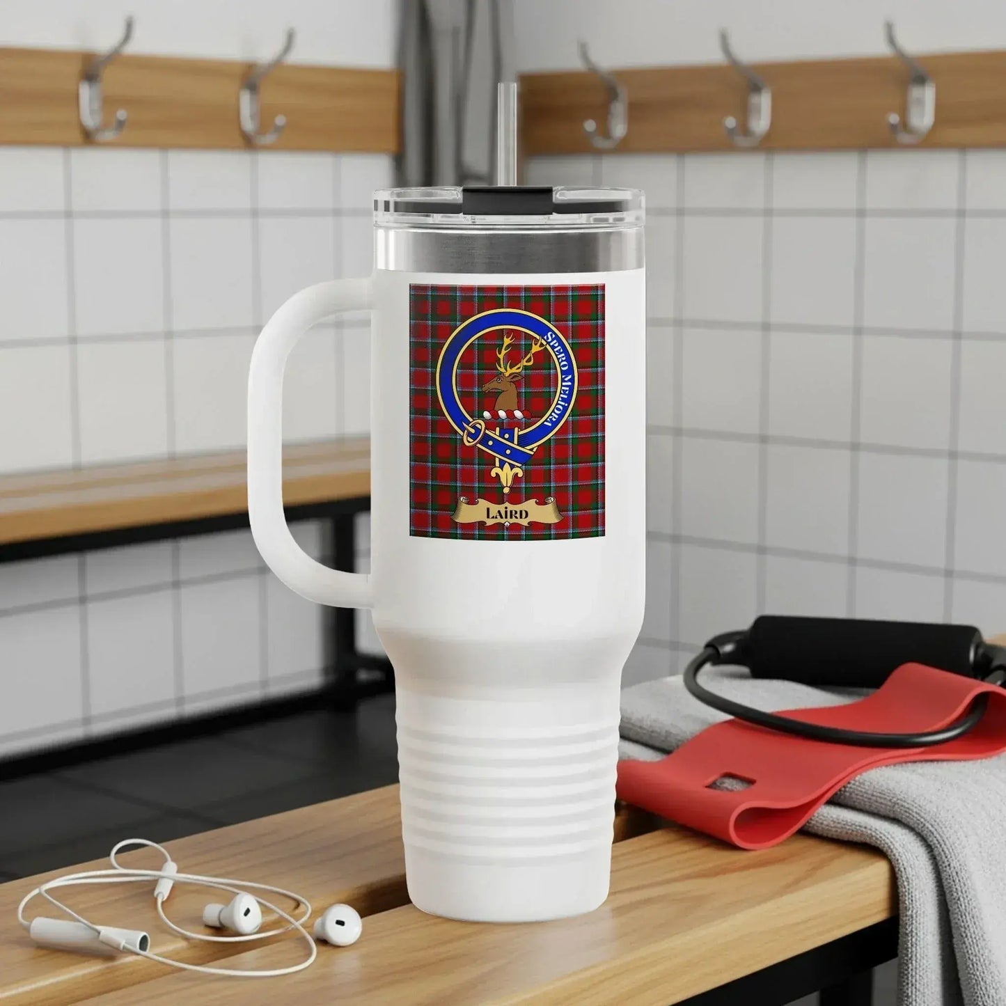 Clan Crest White Travel Coffee Mug product