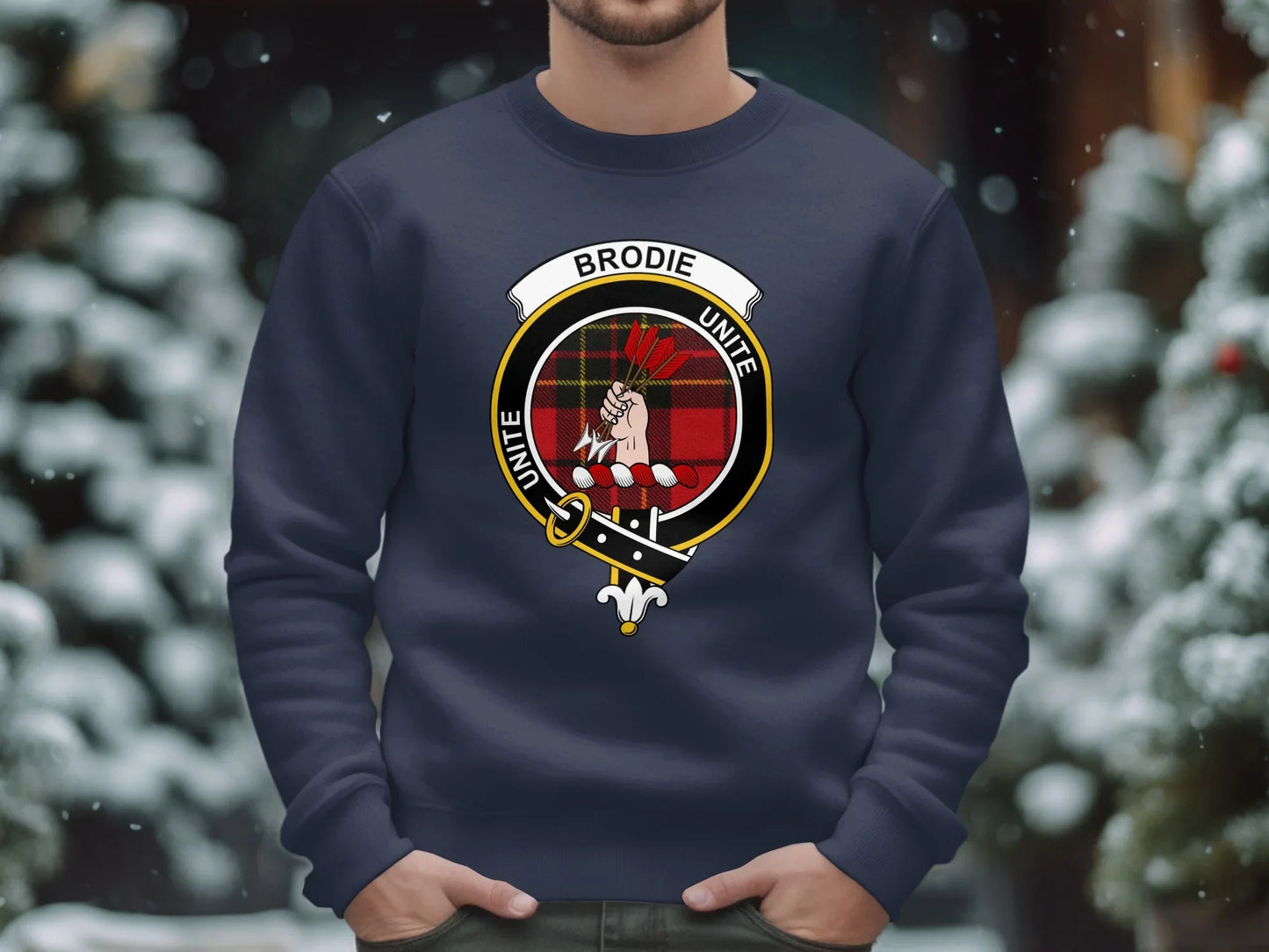 Brodie Family Crest Badge Design Sweatshirt product