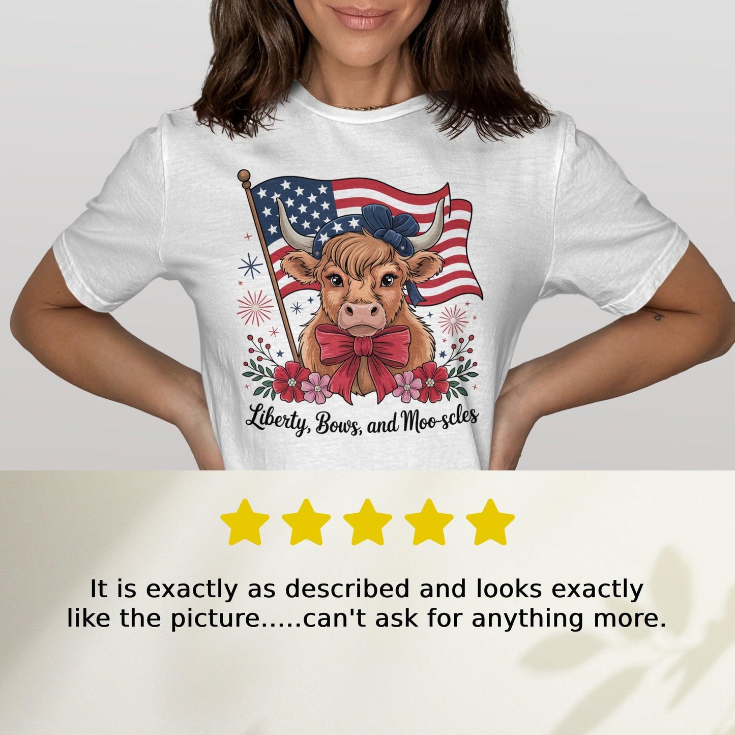 Liberty Bows and Moo-scles shirt product