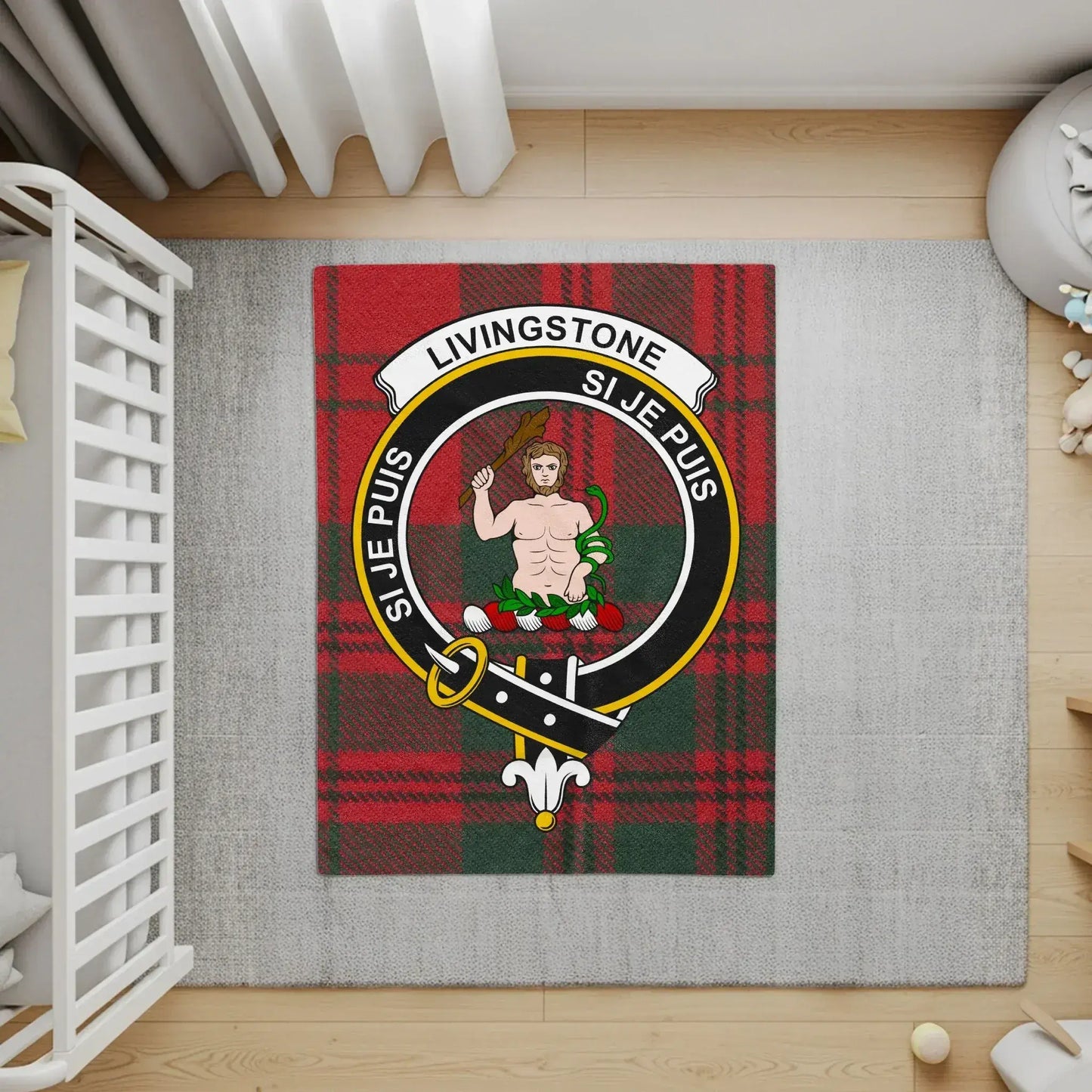 Livingstone Clan Tartan Rug Unique Decor Statement product