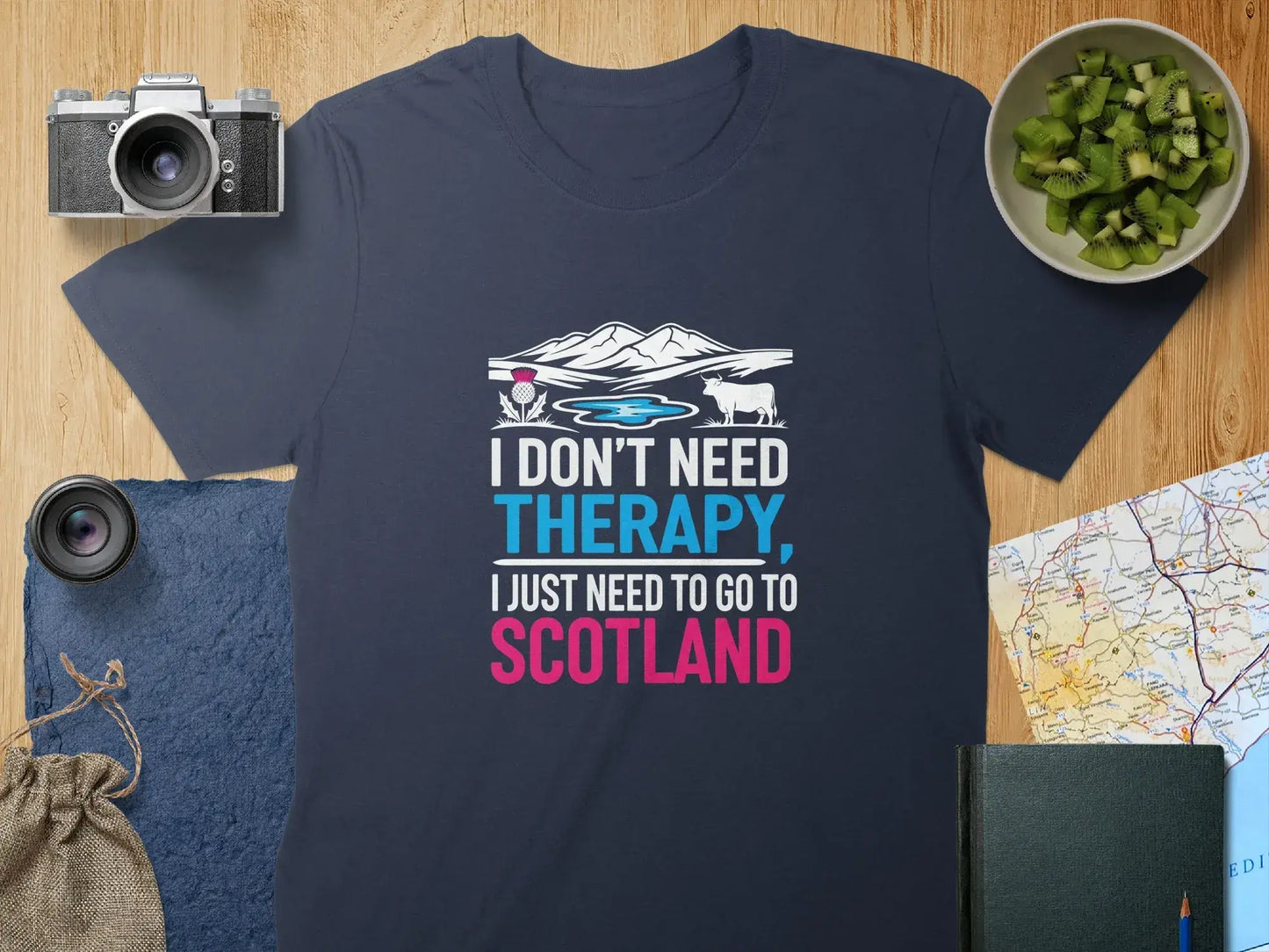 I Don't Need Therapy Scotland Travel T-shirt product type
