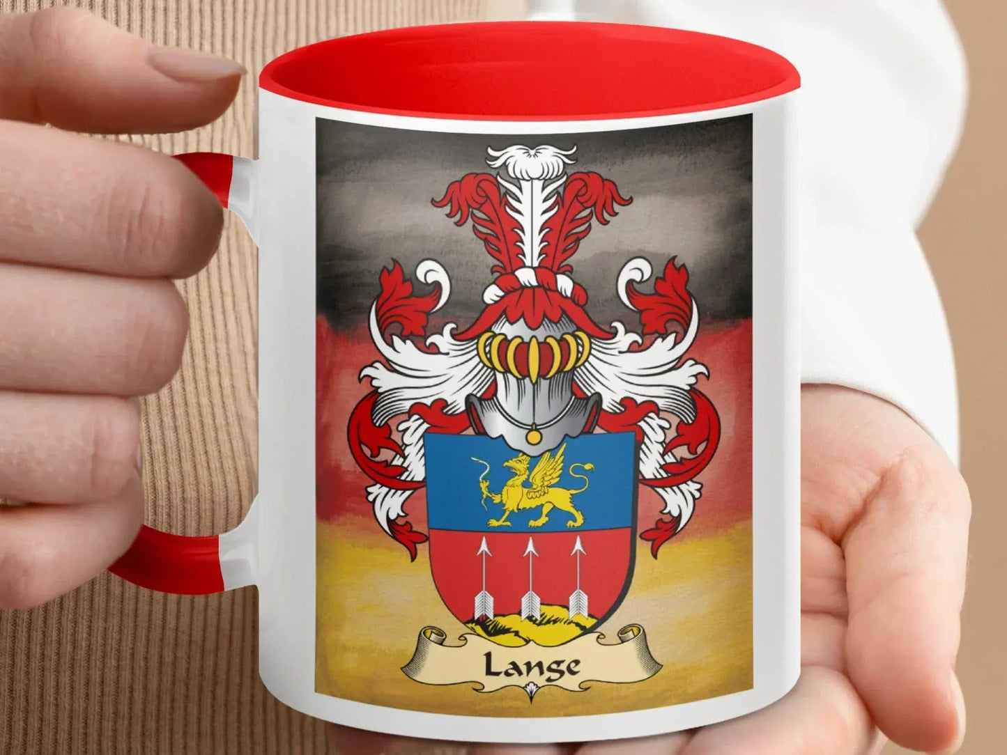 Colorful Heraldic Family Crest Coffee Mug product type