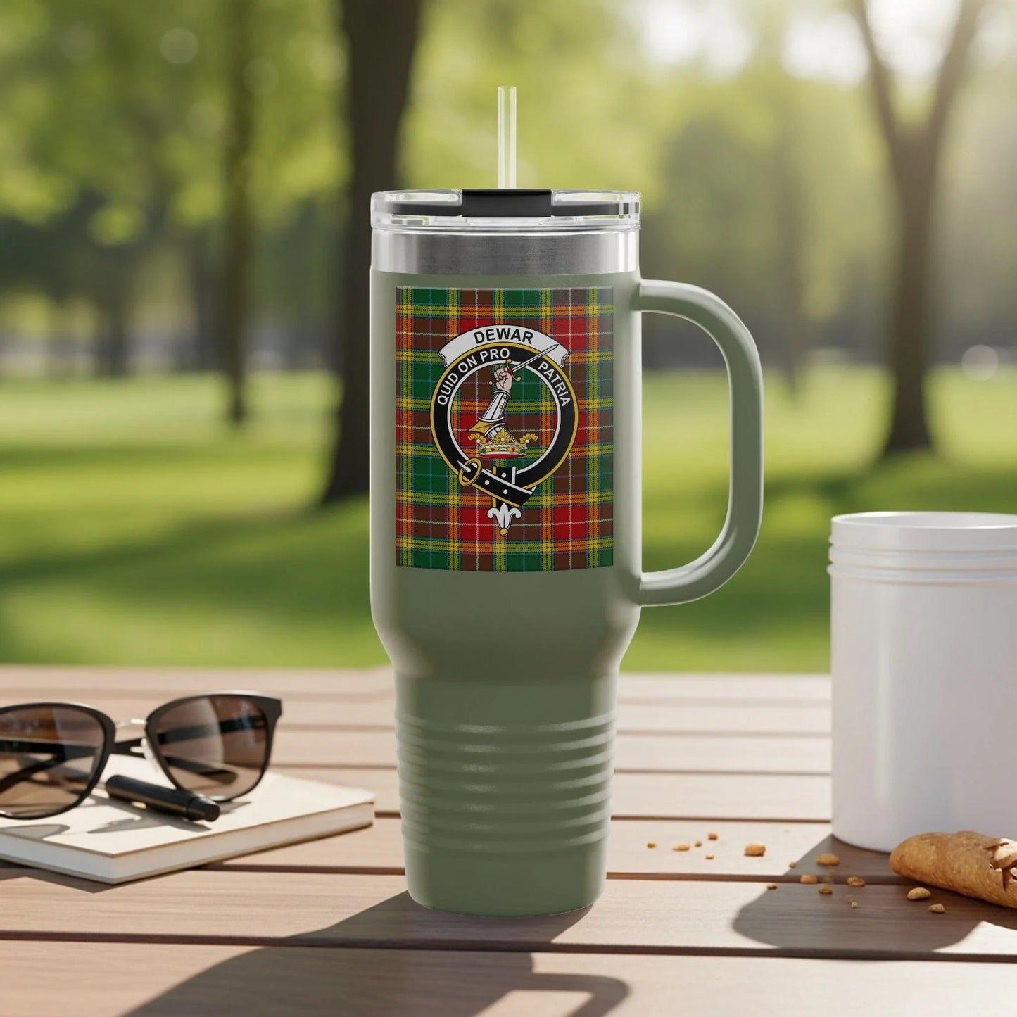 Clan Crest Tartan Personalized Travel Mug product