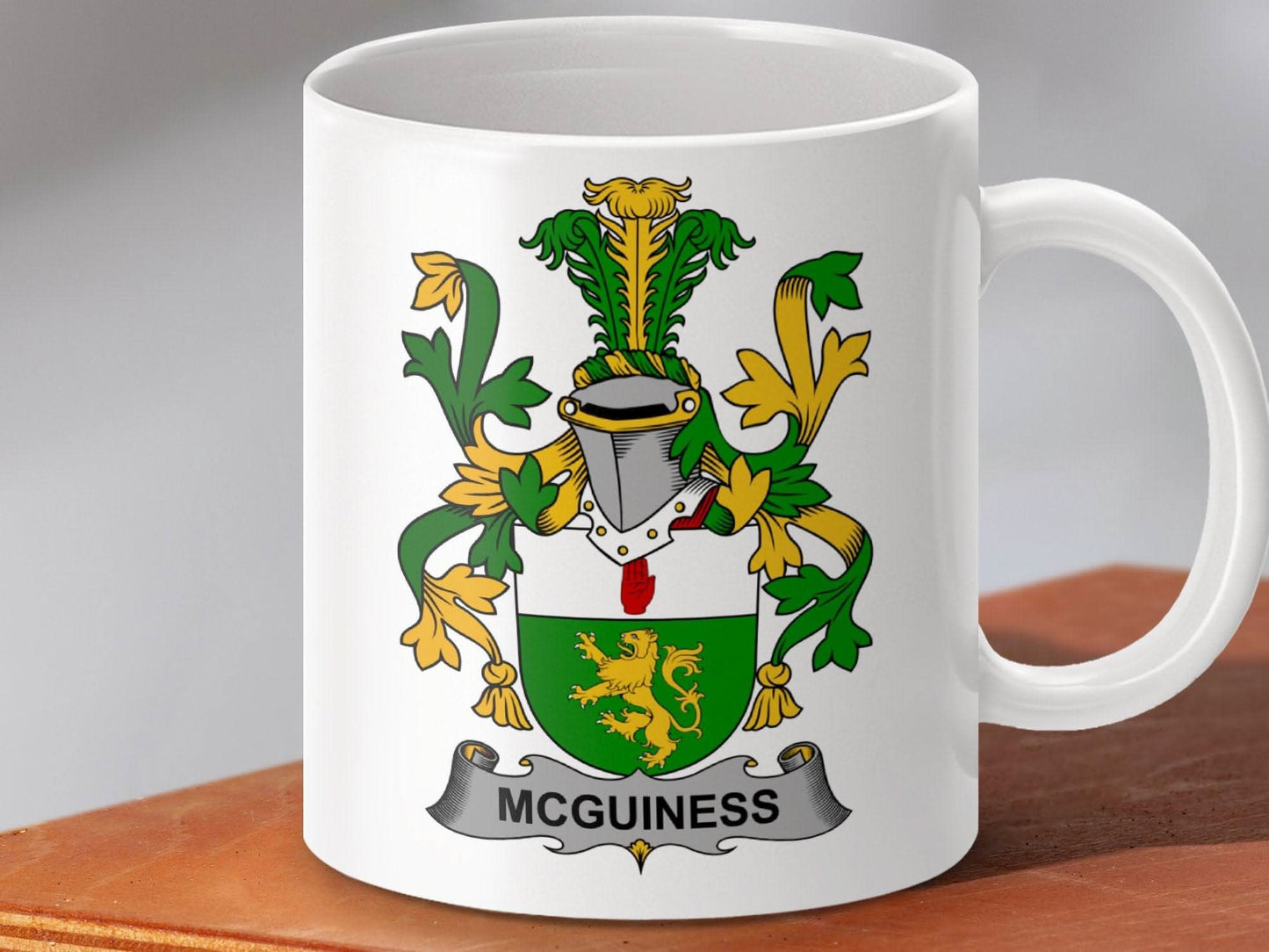 McGuiness Irish Family Crest Mug - Celtic Ancestry Gifts