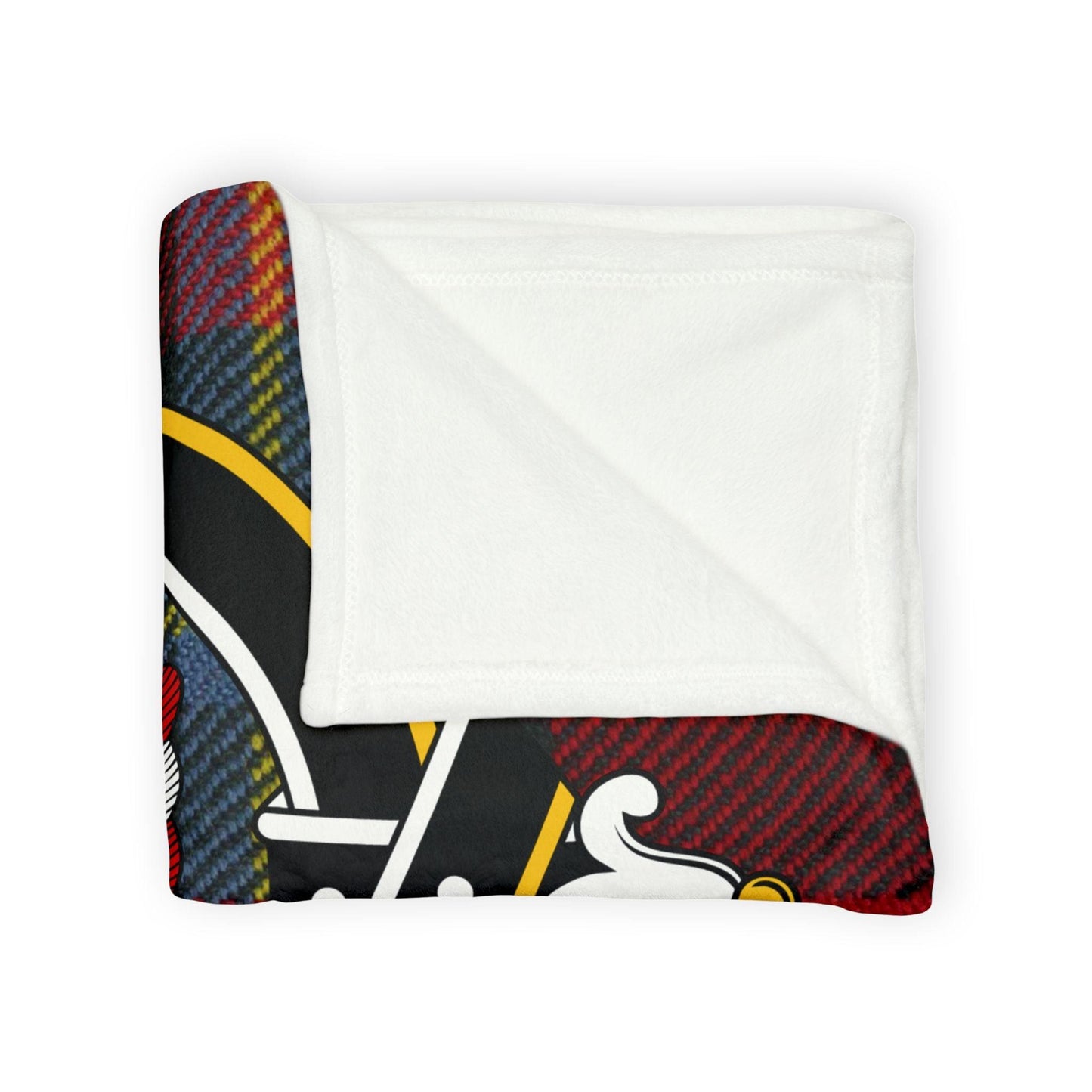 MacLaine Clan Tartan Blanket – Scottish Crest Throw, Soft & Cozy
