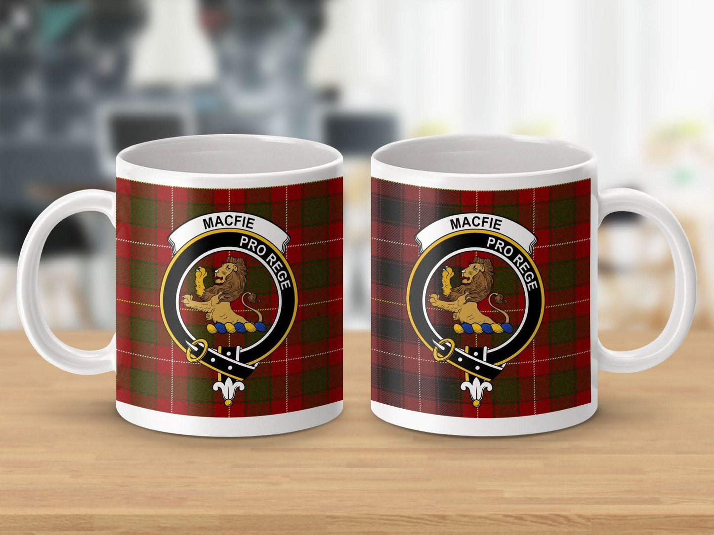 Macfie Pro Rege Scottish Tartan Crest Mug product