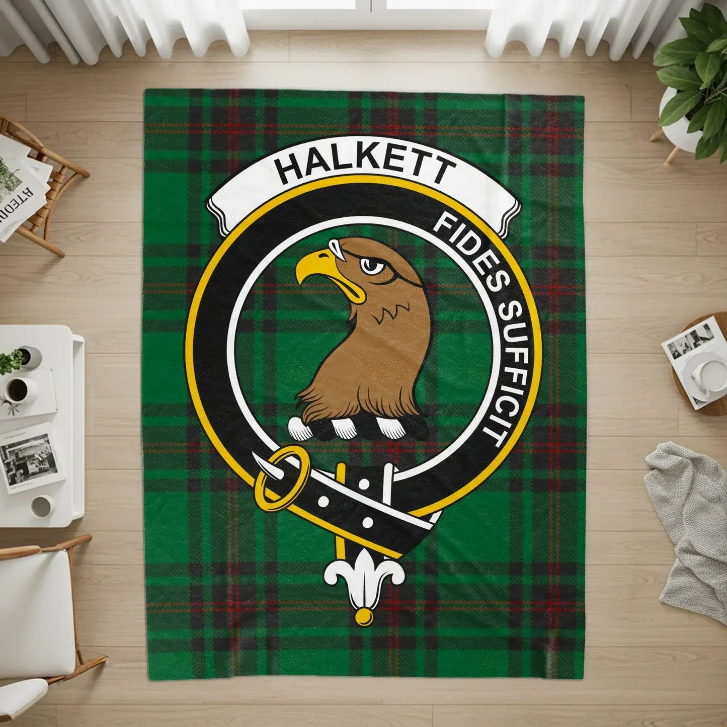 Clan Halkett Crest Scottish Heritage Area Rug product