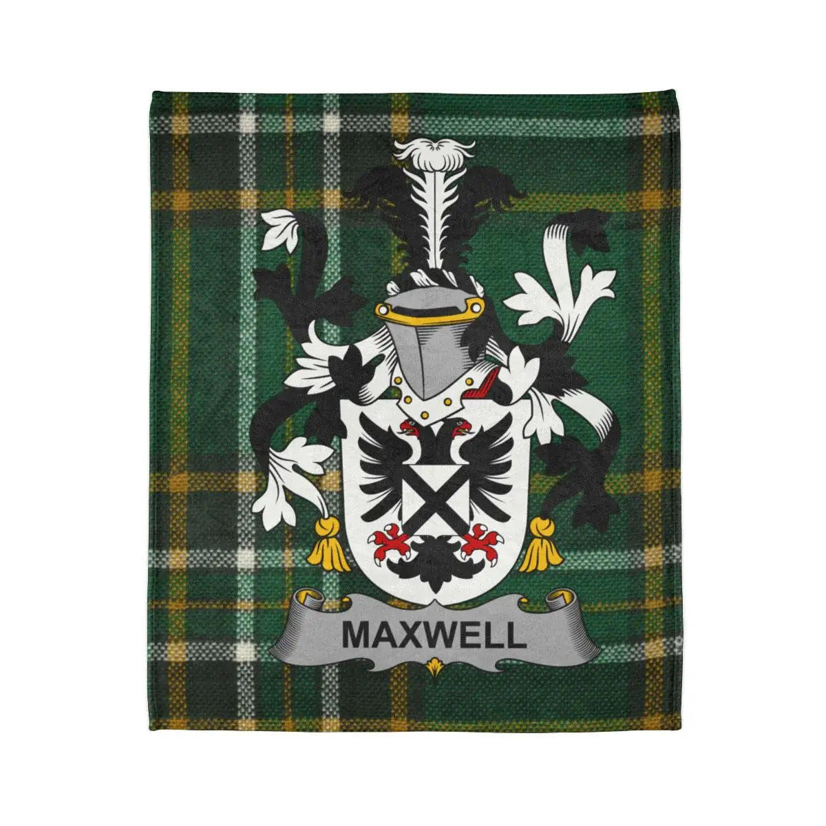 Maxwell Authentic Family Crest Design Plaid Blanket product