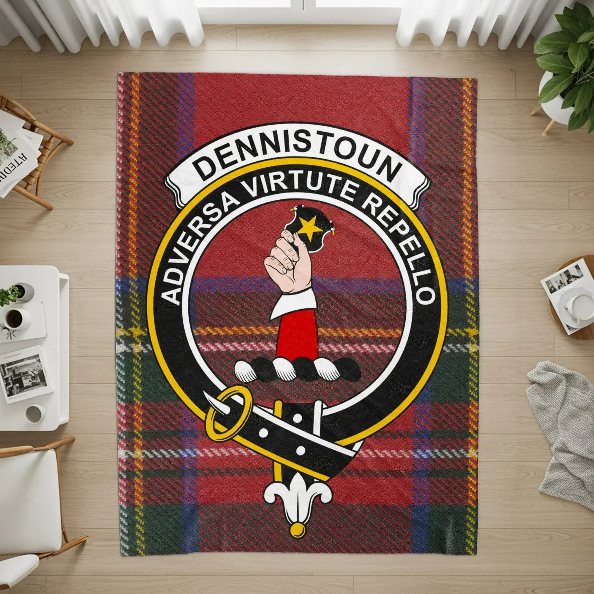 Clan Crest Adversa Virtute Repello Custom Rug product