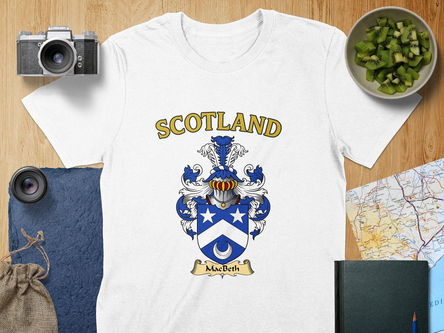 MacBeth Clan Family Crest Scotland T-Shirts - Celtic Ancestry Gifts