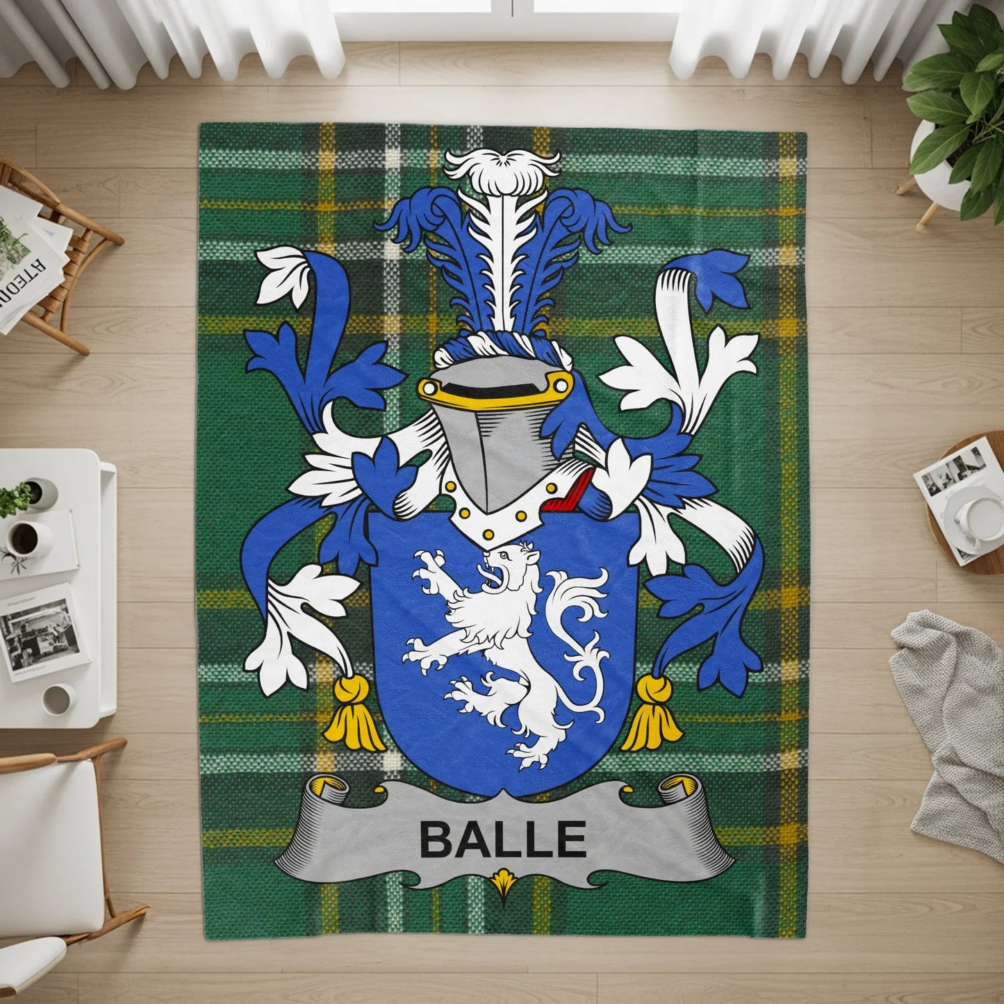 Family Crest Heraldic Design Area Rug product