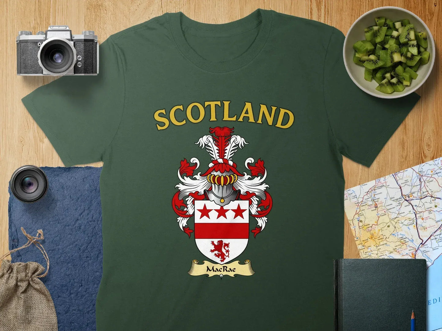 Scotland MacRae Crest Design Green T-shirt product type
