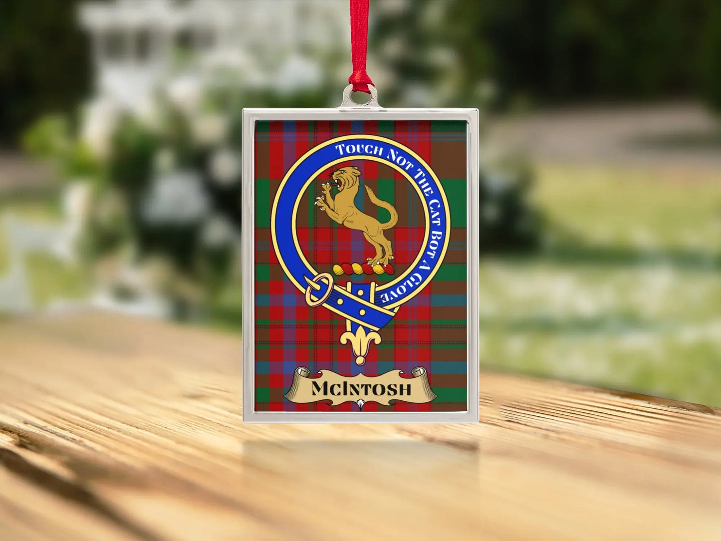 McIntosh Crest Tartan Touch Not Emblem Display product