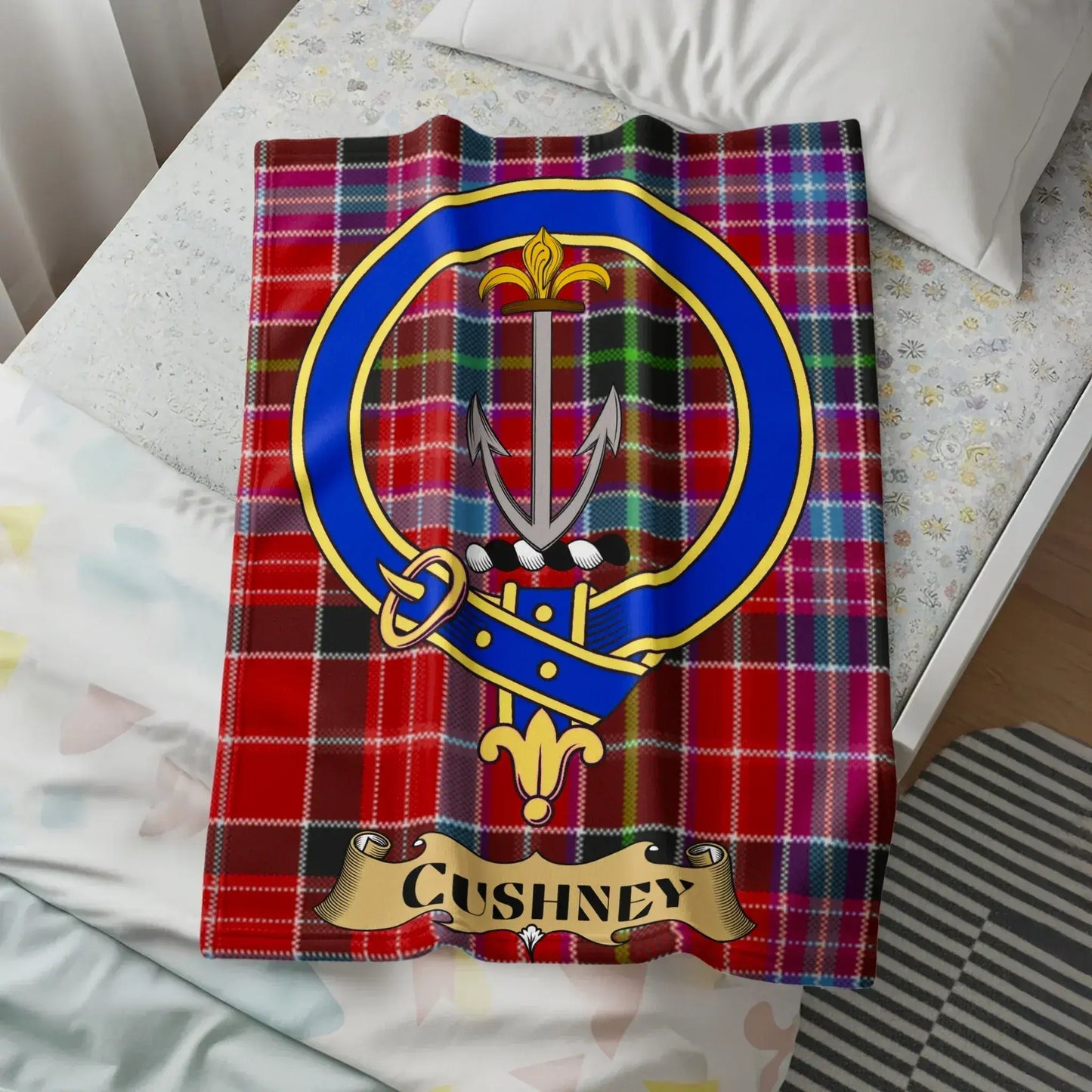 Cushney Tartan Plaid Design Throw Blanket product