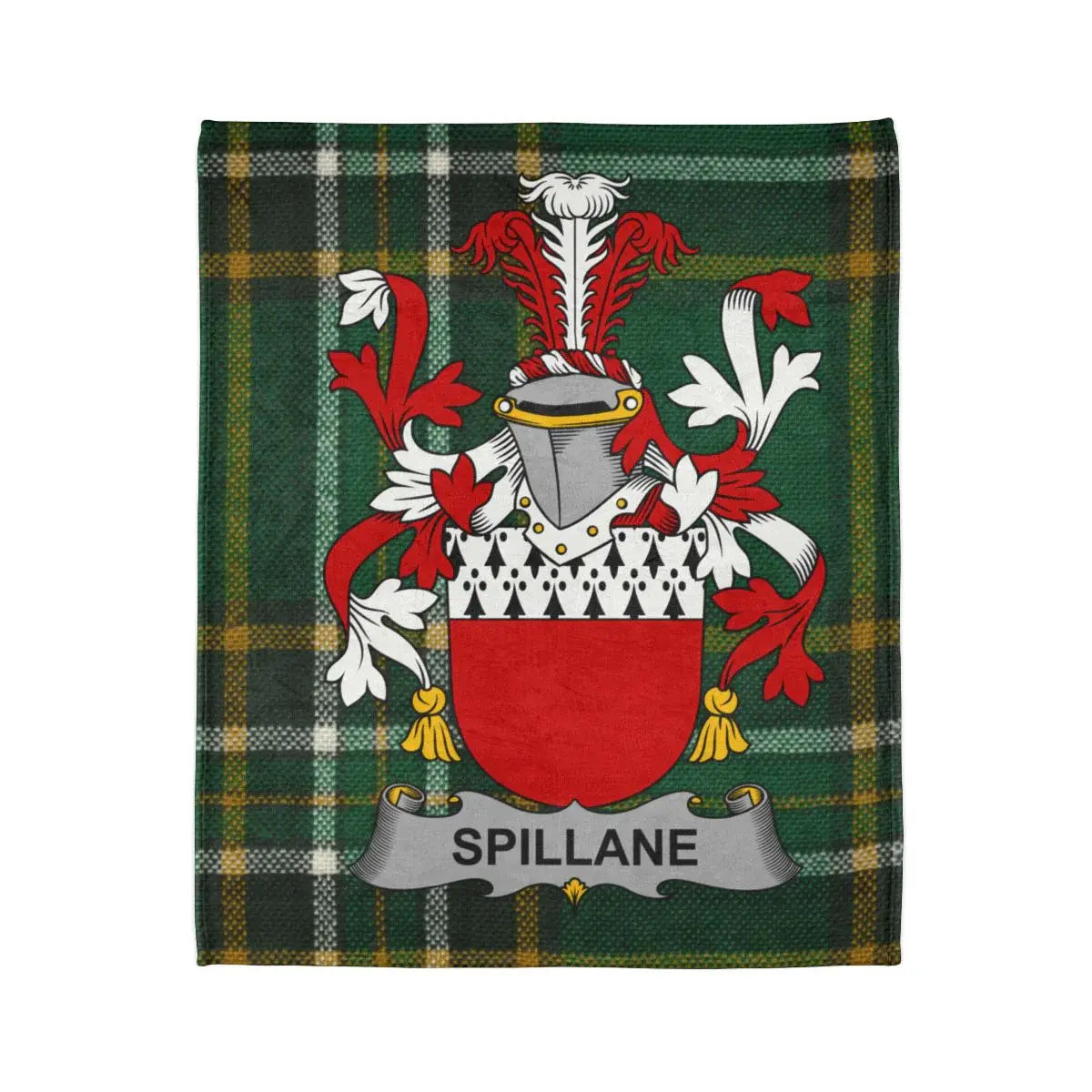 Spillane Family Crest Plaid Blanket Unique Gift product