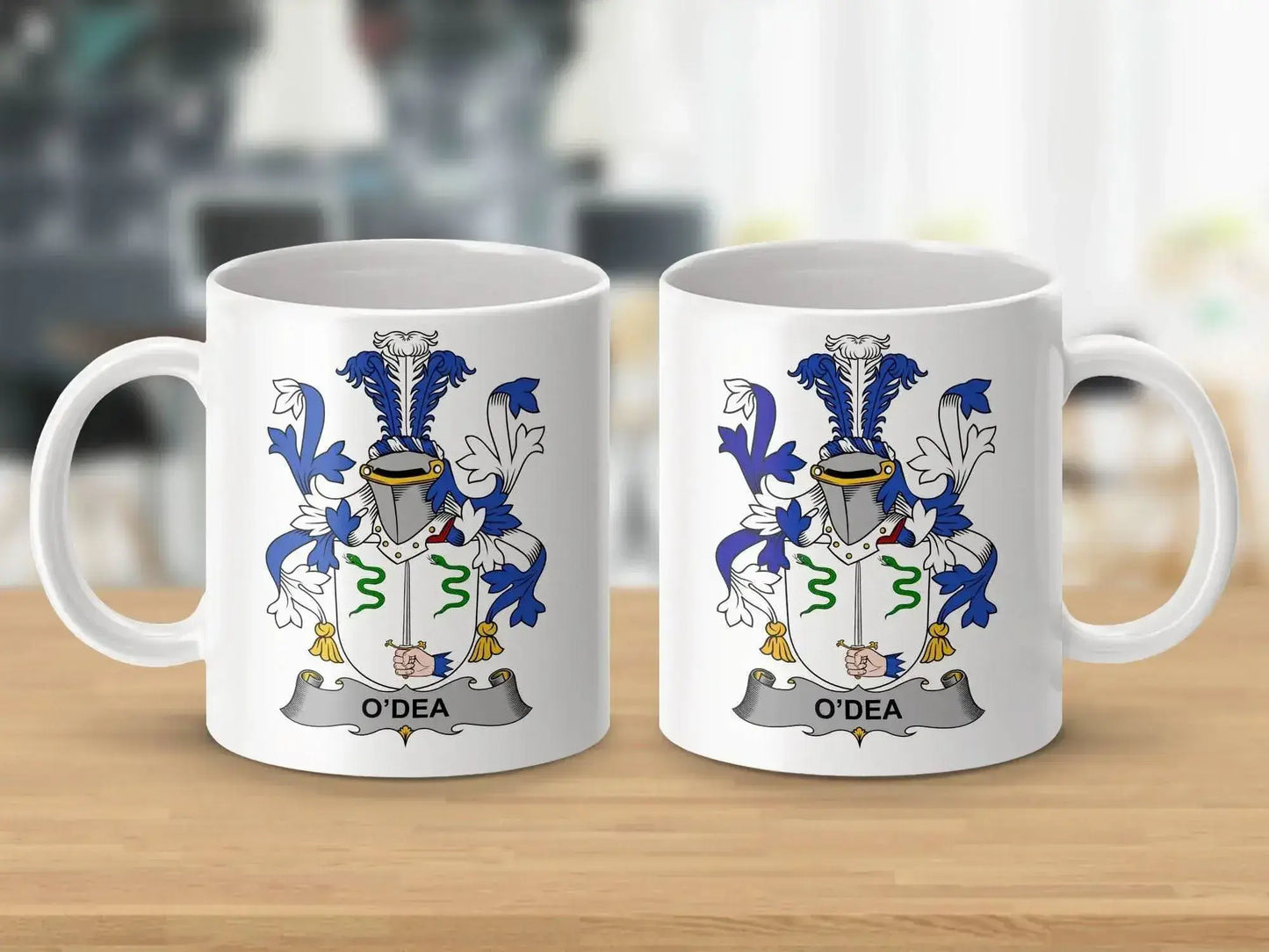 O'Dea Surname Irish Family Crest Mug - Celtic Ancestry Gifts