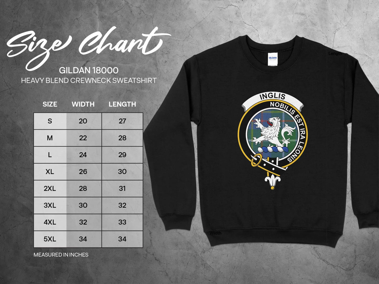 Inglis Coat of Arms Heavy Blend Crewneck Sweatshirt product