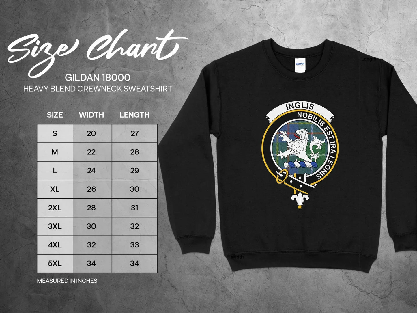 Inglis Coat of Arms Heavy Blend Crewneck Sweatshirt product