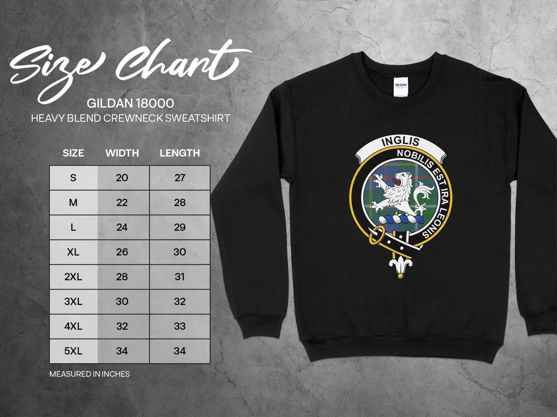 Inglis Coat of Arms Heavy Blend Crewneck Sweatshirt product