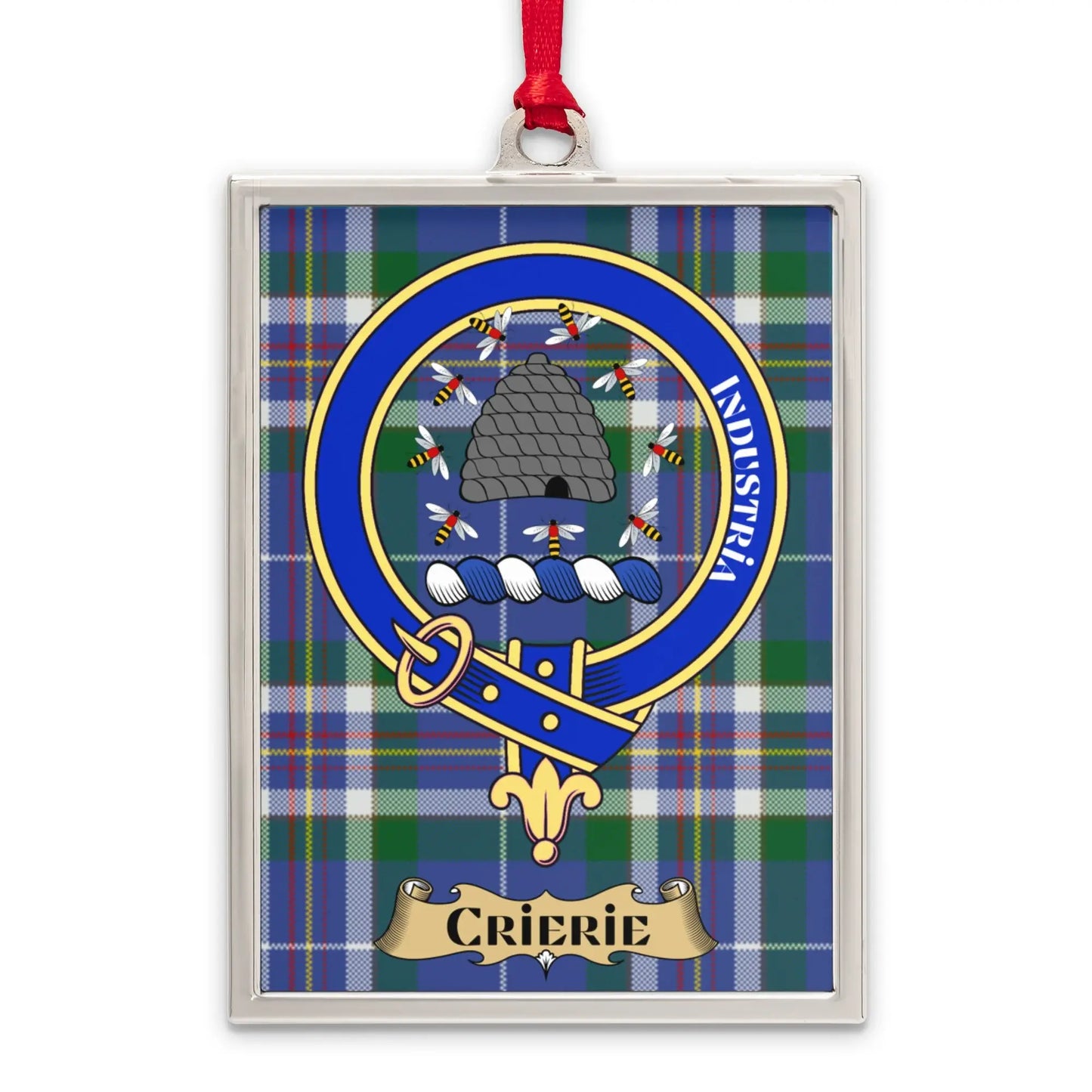 Clan Crest Tartan Pattern Crierie Ornament product