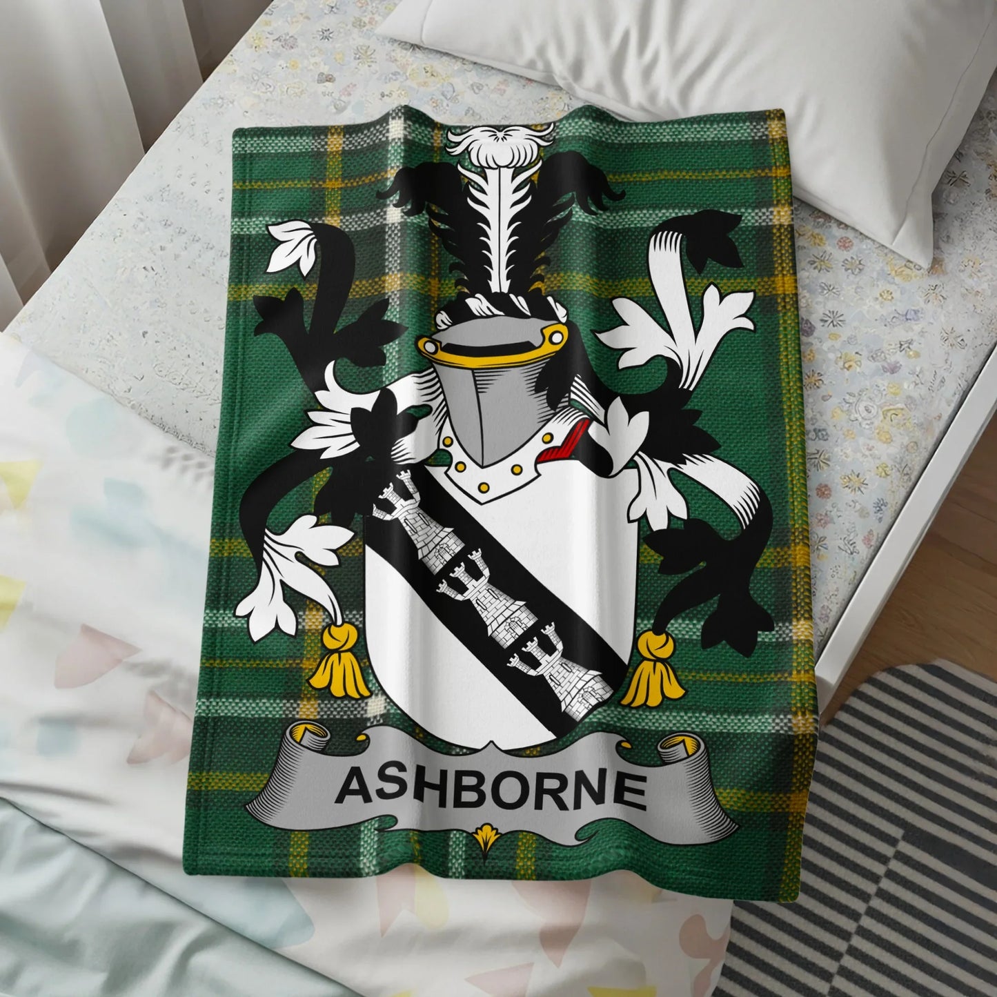 Personalized Ashborne Family Crest Blanket product