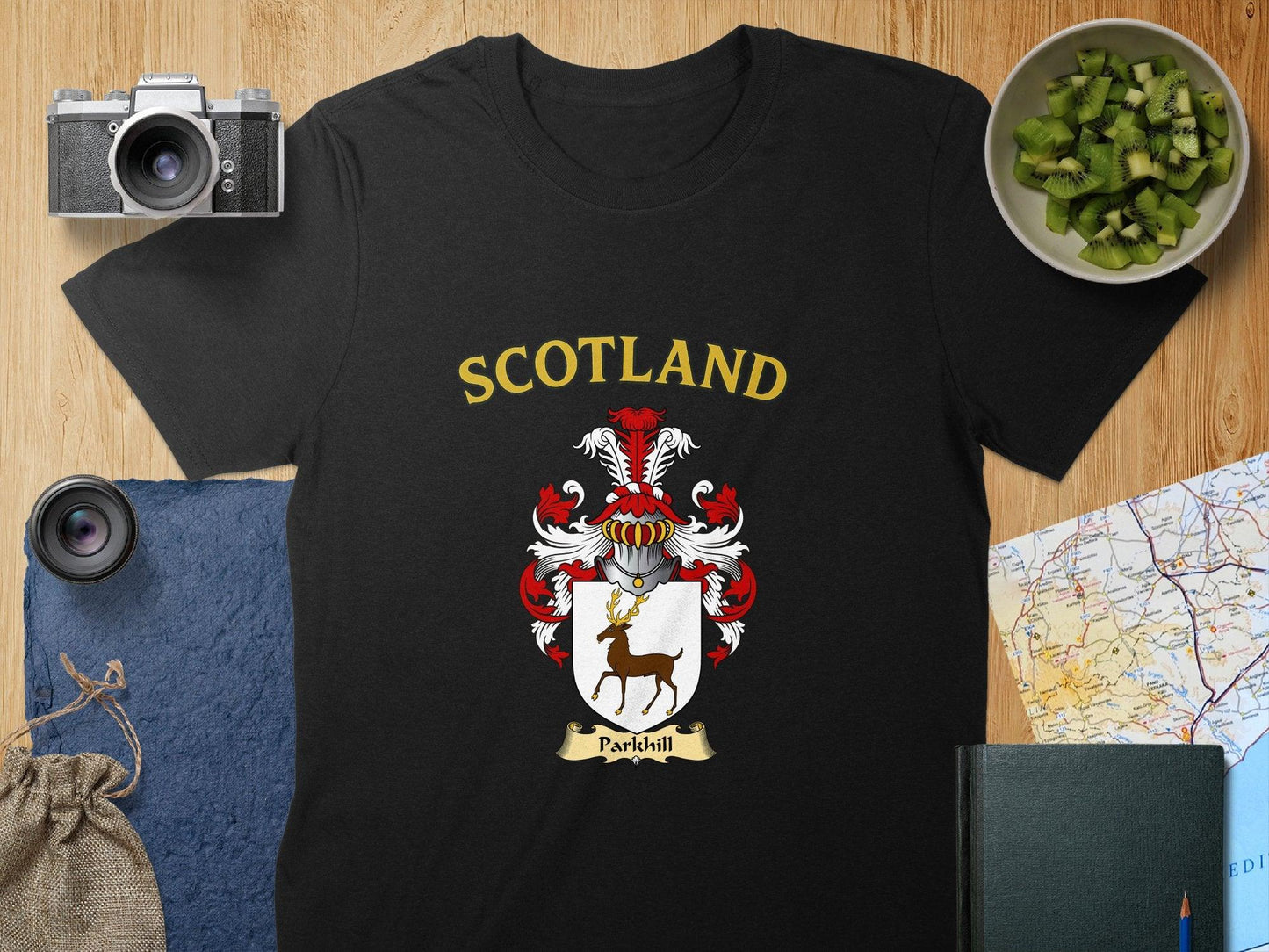 Scotland Parkhill Deer Emblem Design T-shirt product