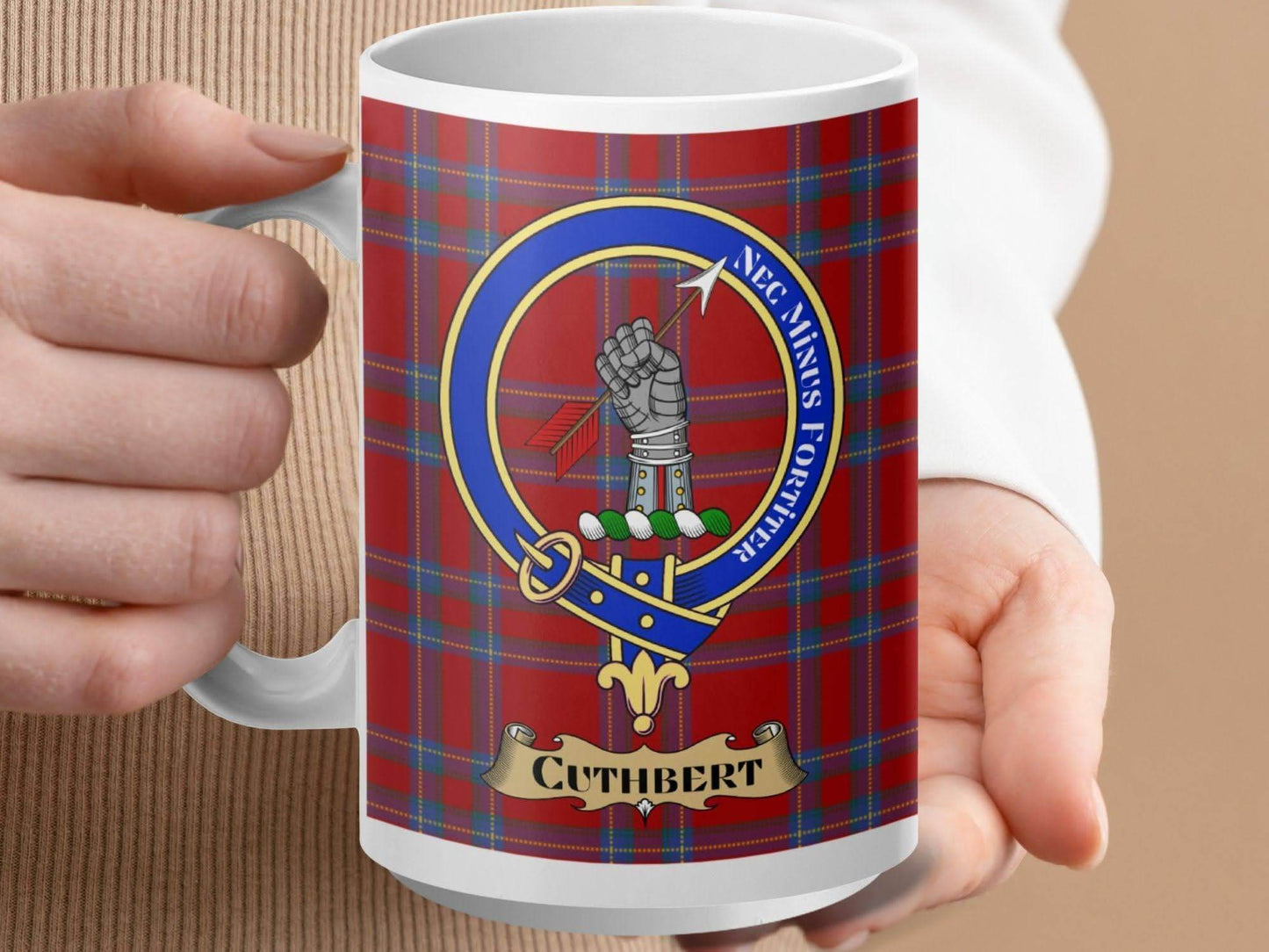 Scottish Clan Crest Cuthbert Tartan Mug product
