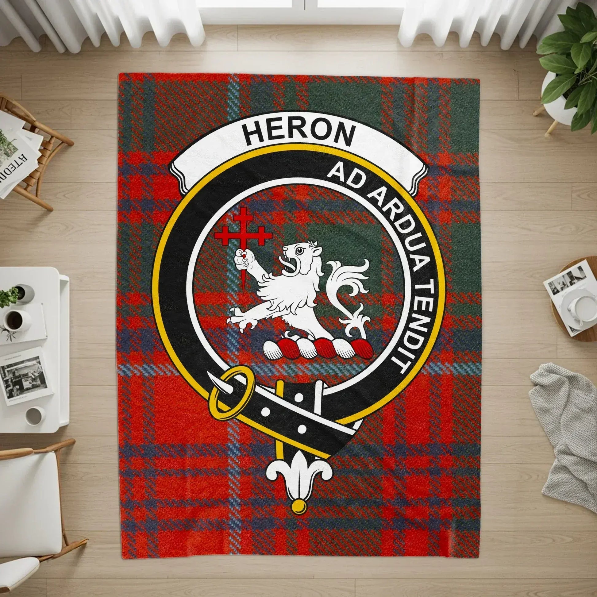 Heron Ad Ardua Tendit Emblem Tartan Pattern product type