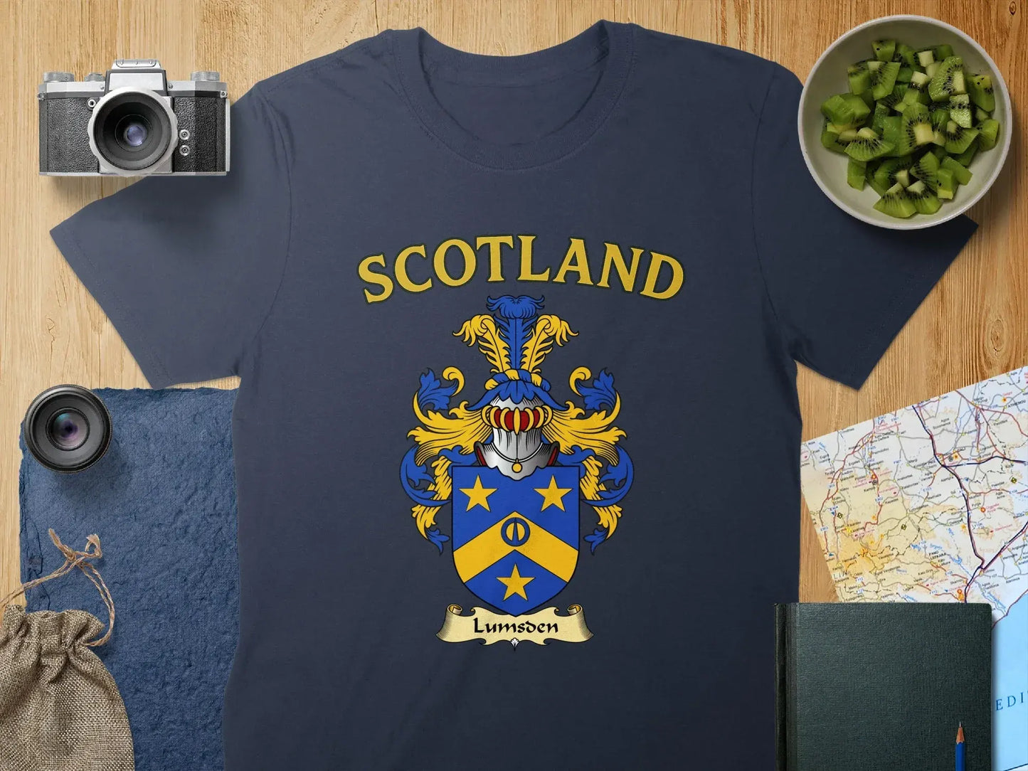 Scotland Lumsden Crest Shield Display T-Shirt product