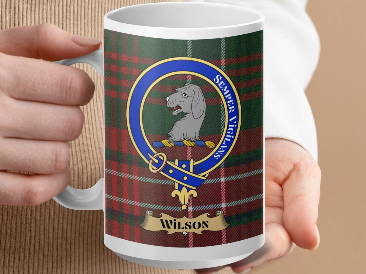 Wilson Scottish Clan Crest Tartan Mug product