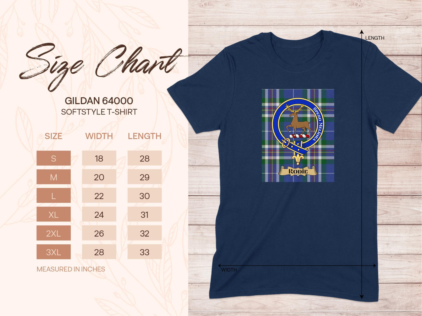 Rodie Clan Crest Scottish Tartan T-Shirt - Celtic Ancestry Gifts