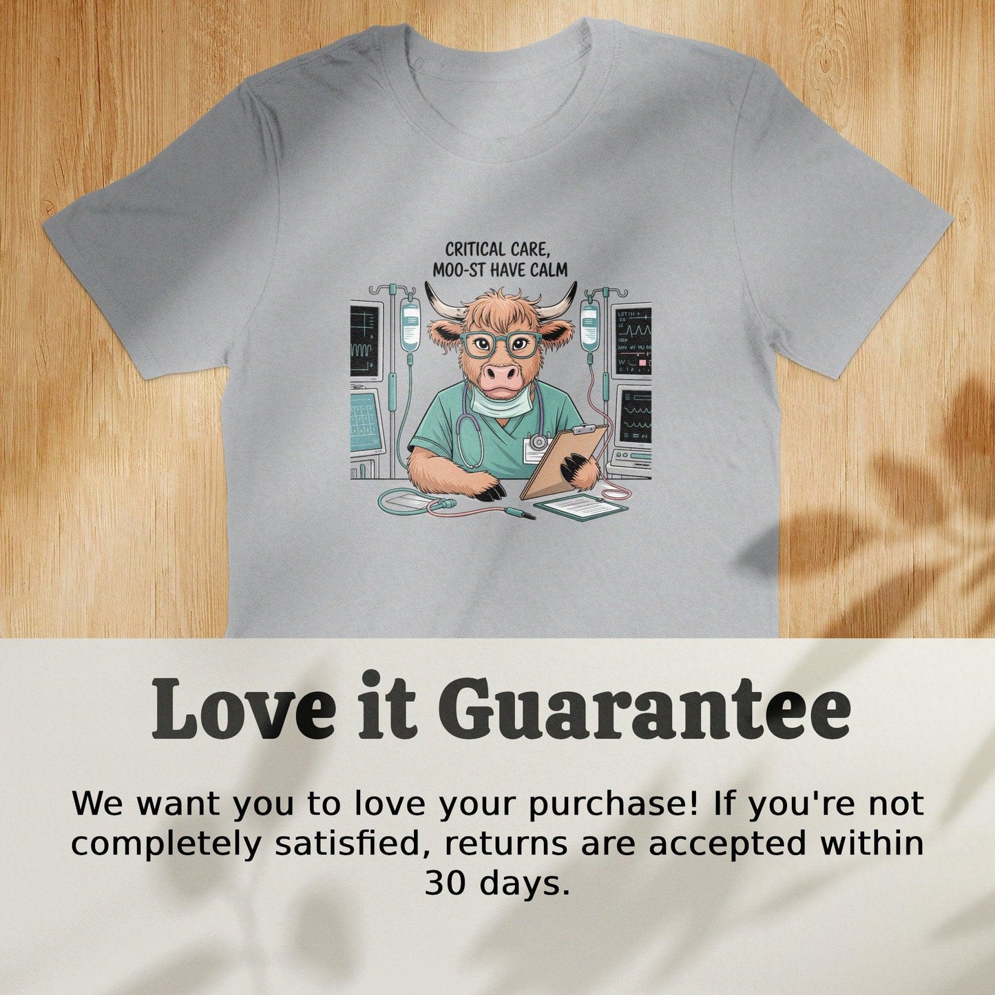 Critical Care Moo-st Have Calm Graphic T-Shirt - Celtic Ancestry Gifts