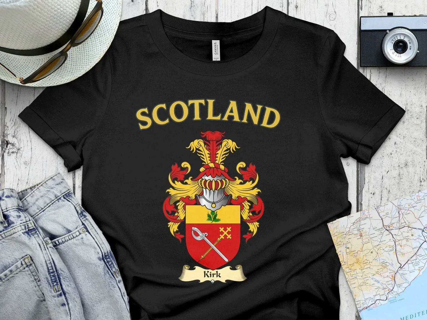 Scotland Crest Kirk Family Heritage T-shirt product